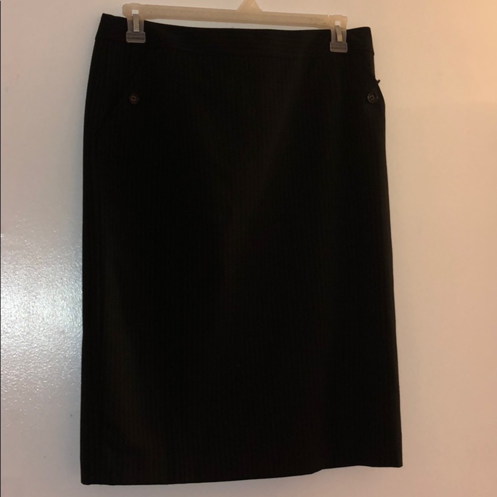 Charter Club black striped skirt size 12